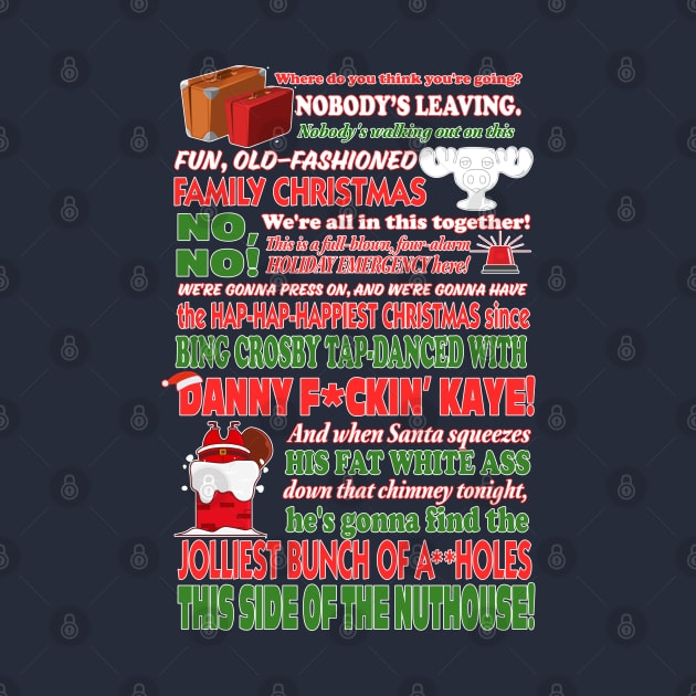 Christmas Vacation - Censored Jolliest Bunch by Tee Arcade