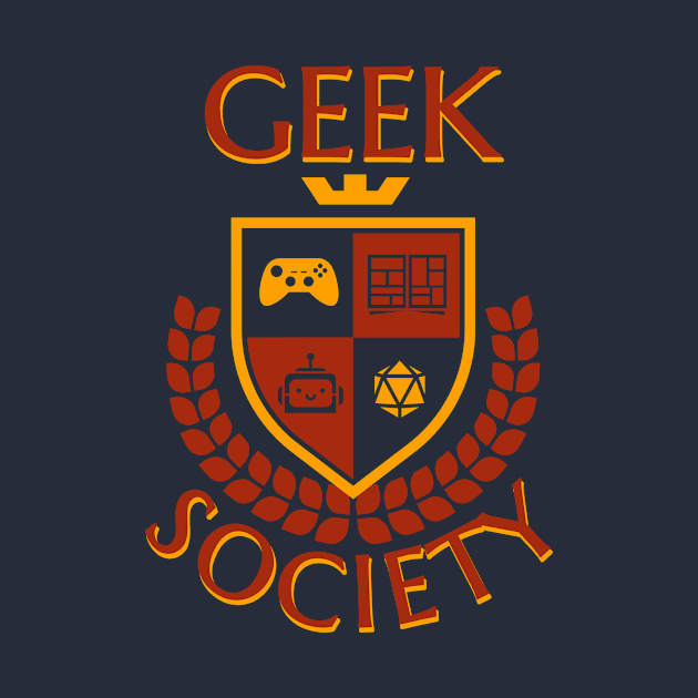 Geek Society (Color Text) by MrDrajan