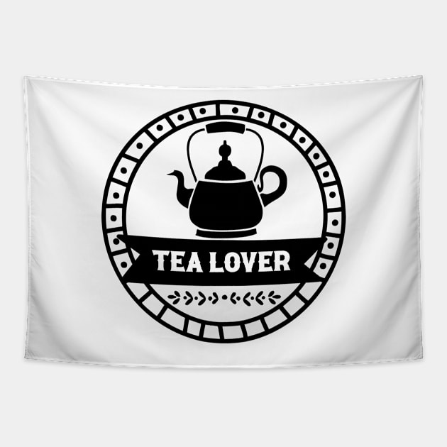 Tea Lover - Retro Vintage Tapestry by TypoSomething