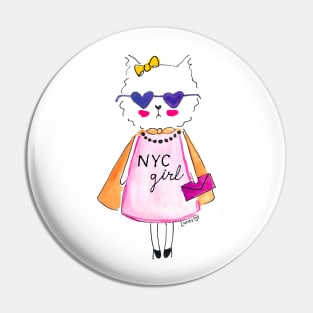 NYC Girl Pin