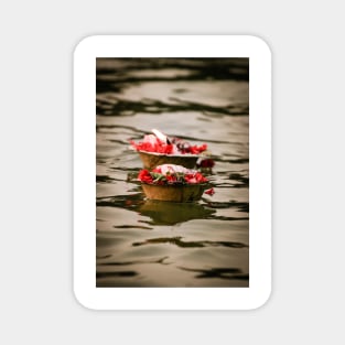 Aarti worship in river Ganga, India Magnet