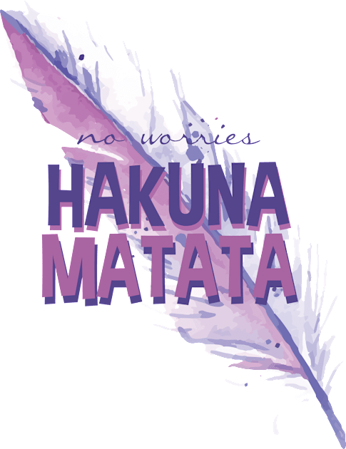 no worries - Hakuna Matata Kids T-Shirt by Doris4all