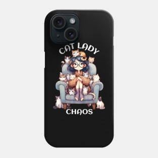 Crazy Cat Lady Funny Design for Cat Mom's and Animal Lovers Phone Case