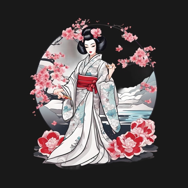 Geisha Tattoo by animegirlnft