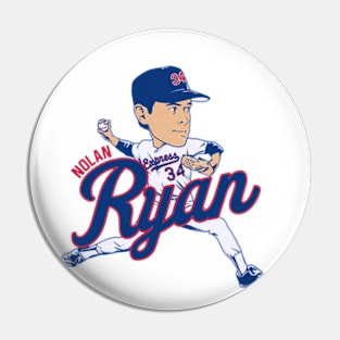 Nolan Ryan Texas Caricature Pin