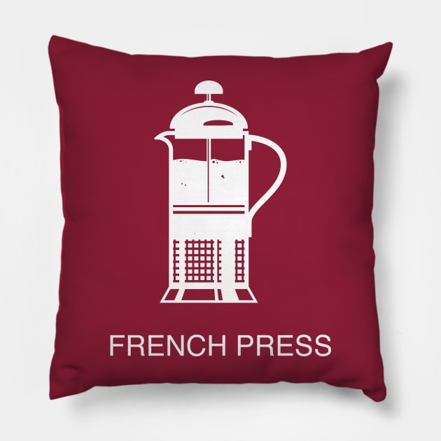 French Press Pillow by industriavisual