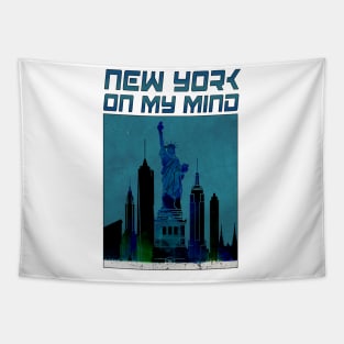 i love newyork t-shirt Tapestry