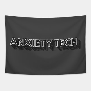 AnxietyTech BW Tapestry