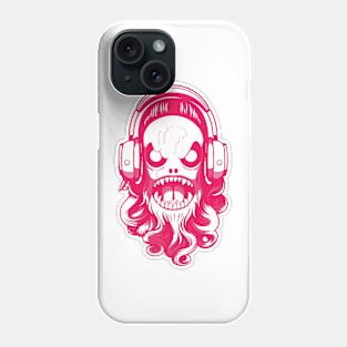 horror and cute headphone fantastic and gotic graphic design ironpalette Phone Case