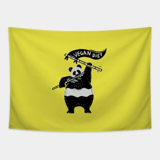 Panda Vegan Diet Tapestry