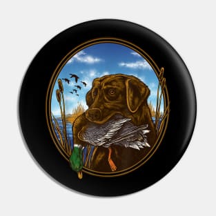 Duck Shirt - Labrador Retriever with Mallard Pin