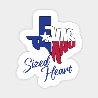 TEXAS-Sized Heart Magnet