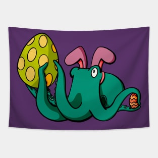 Easter Bunny Octopus Tapestry