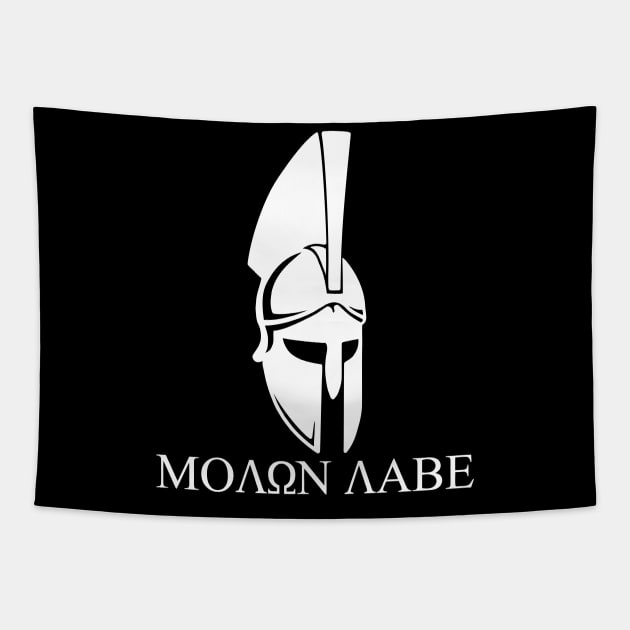 Mod.6 Molon Labe Greek Spartan Tapestry by parashop