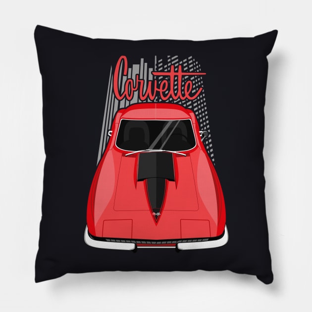 Corvette C2 - Red Pillow by V8social