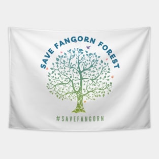 Save Fangorn Forest - Blue Tree - Funny Tapestry