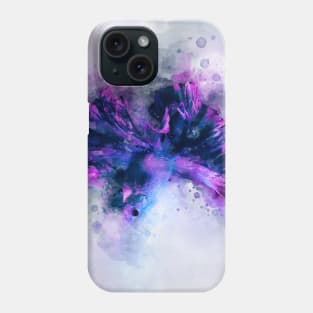 Purple, Violet and Pink Betta Fish watercolor Phone Case