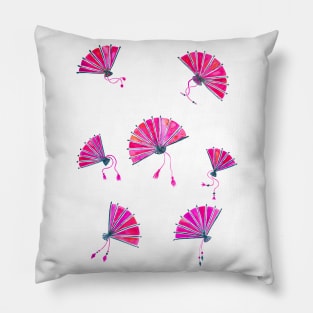 Pink Chinese fans Pillow