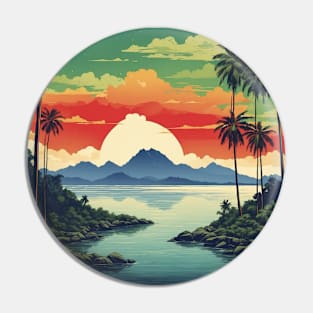 Mu Ko Chang Thailand Vintage Retro Travel Tourism Pin