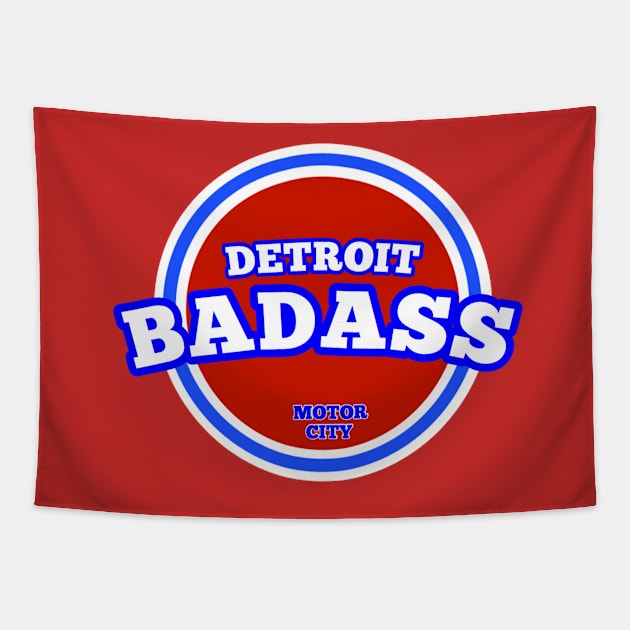 DETROIT BADASS Tapestry by DRAWGENIUS