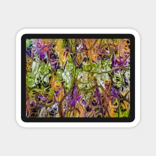 Halloween Colors Abstract Magnet