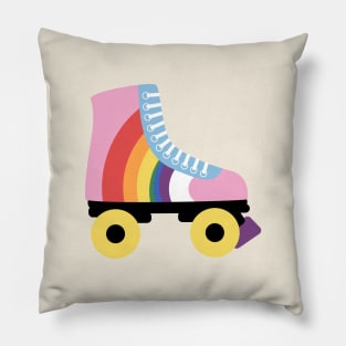 Rainbow Roller Skates Pillow