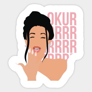 Cardi B - Jealousy  Sticker for Sale by cardiisshook