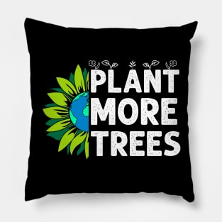 Plant Trees Earth Sunflower Tree Earth Day Arbor Day Pillow