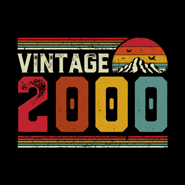 Vintage 2000 Birthday Gift Retro Style by Foatui