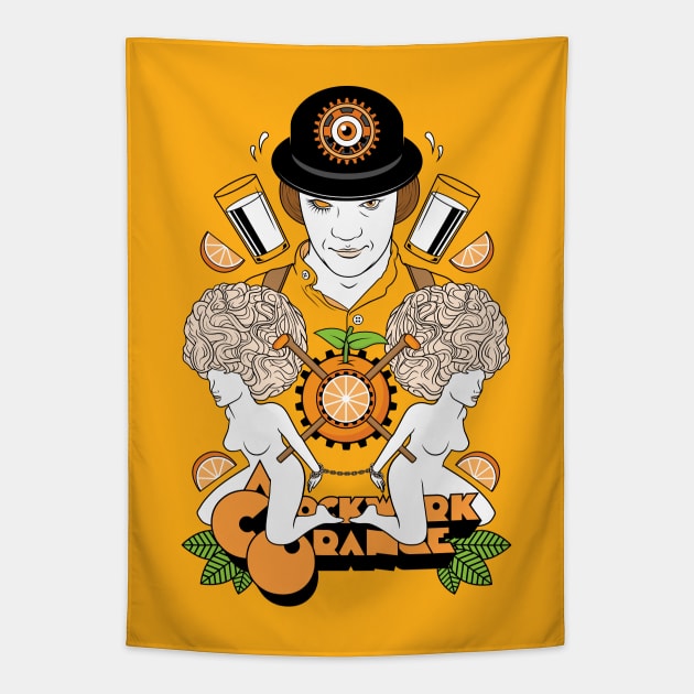 Clockwork Orange Tapestry by Woah_Jonny