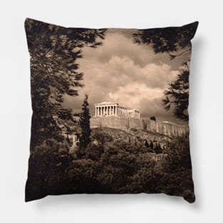 Mythical Parthenon - Athens Pillow