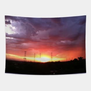 Beautiful monsoon sky Tapestry