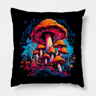 Magic Mushrooms Pillow