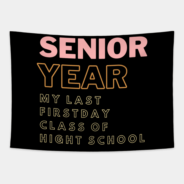 senior year my last firstday class of hight school Tapestry by hnueng111