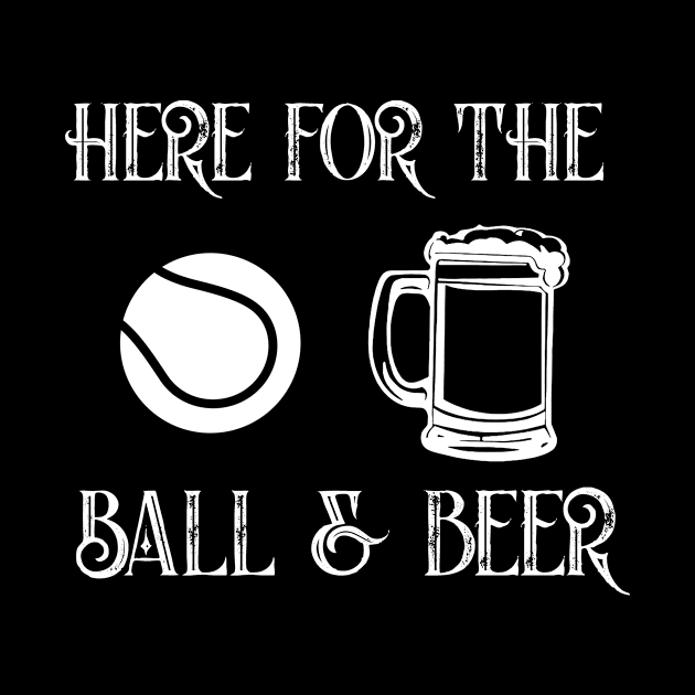 Balls & beer funny tennis alley sport drinking by MarrinerAlex