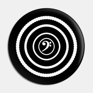 Bass String Circle Pin