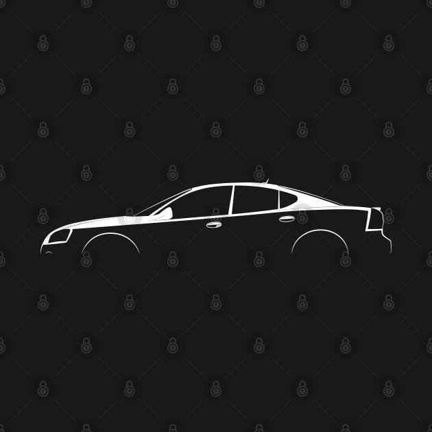 Pontiac Grand Prix GXP (2005) Silhouette by Car-Silhouettes