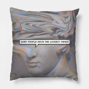 vaporwave greek bust Pillow