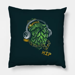 Craft Beer Hop head Humor Design Hip Hop Pillow