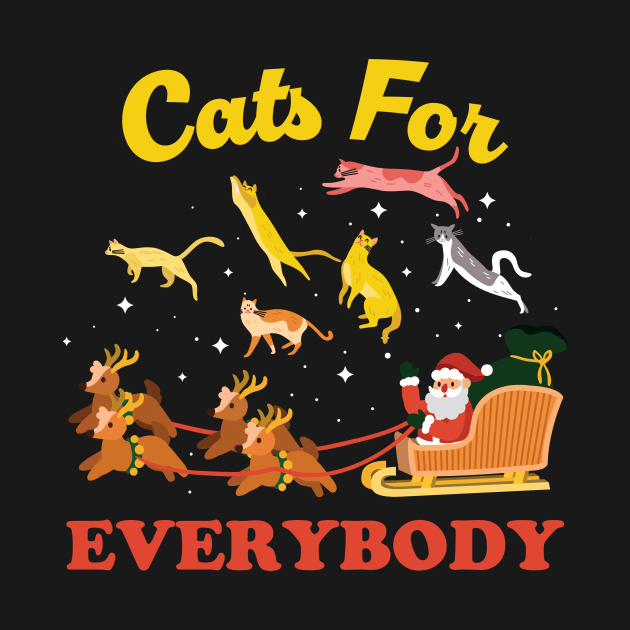 Cats For Everybody - meowy christmas vintage by SUMAMARU