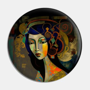 Asian Abstract #5 Pin