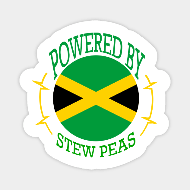 Powered by Jamaican Stew Peas Magnet by Kangavark