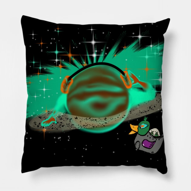 DJ Gas Giant Pillow by Veakari