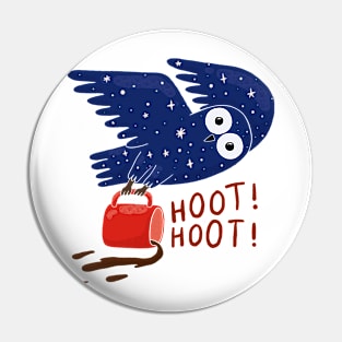 Hoot! Hoot! Owl Coffee Pin