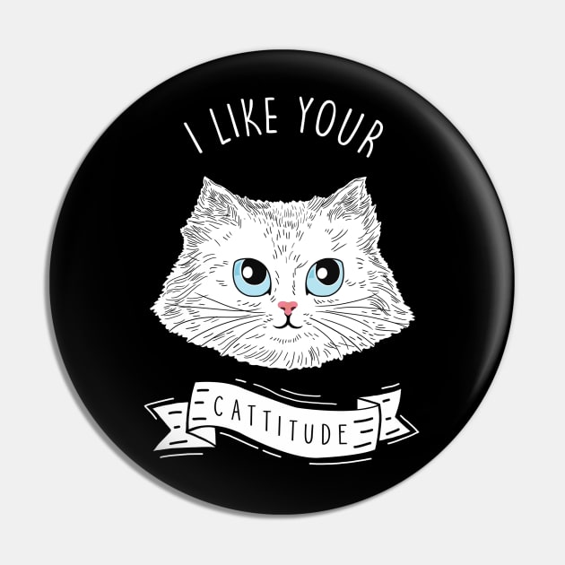 Cattitude Pin by SuperrSunday