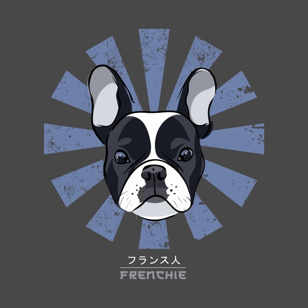Frenchie Retro Japanese French Bulldog by Nova5