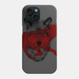 Wolf Silhouette Shadow Design Phone Case