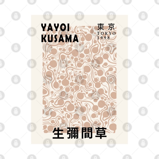 Yayoi Kusama Art Exhibition Design, Japanese Art, Canvas Print Men Women Tshirt Sticker by VanillaArt