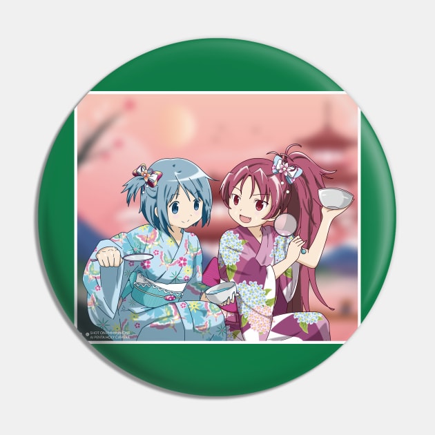 Sayaka Miki & Kyoko Sakura - Summer Festival 2021 Pin by YueGraphicDesign