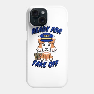 Funny poodle is a pilot Phone Case